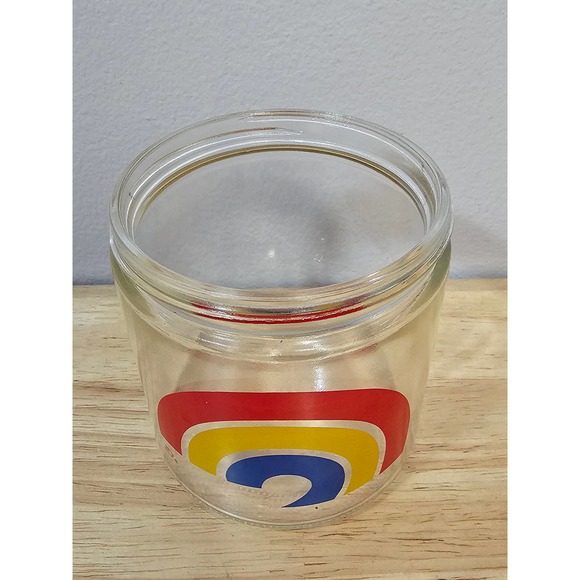 Vintage Brockway Glass Rainbow Lidded Glass Jar - Picture 4 of 8